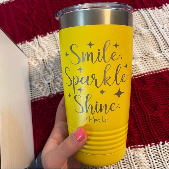Nwt Piper Lou “Smile. Sparkle. Shine.” Tumbler - Picture 1 of 6